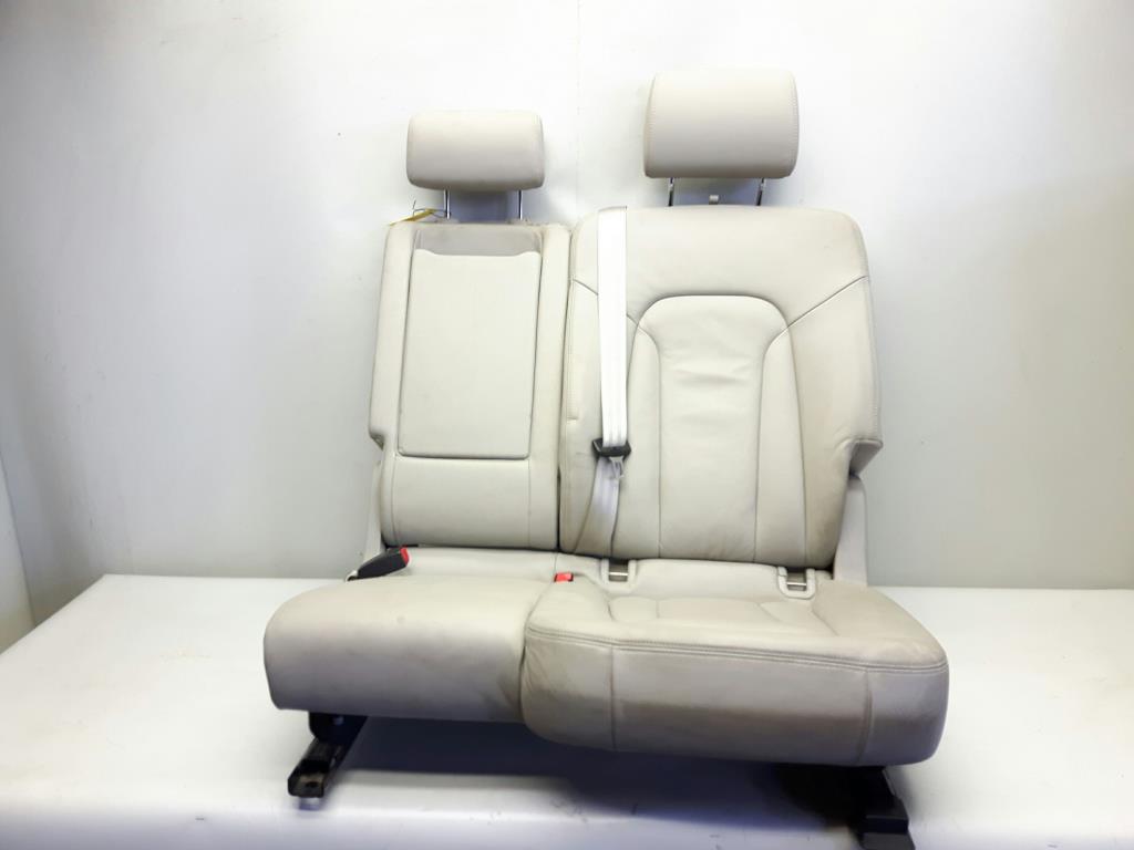 Audi Q7 4L BJ2006 2er Rücksitz Sitz links Leder hellgrau Isofix