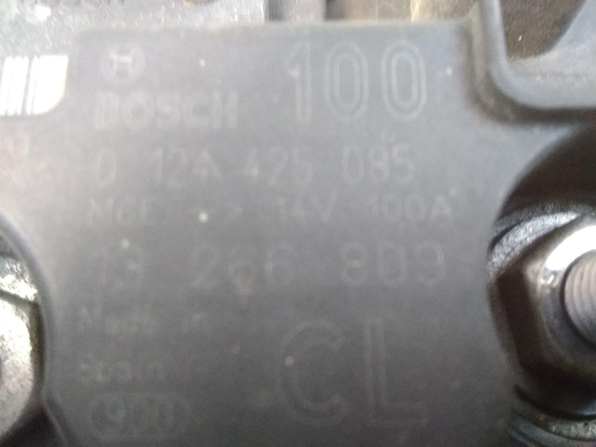 Opel Meriva B original Lichtmaschine Generator 100A 1.4T 103kw A14NET Bj.2012