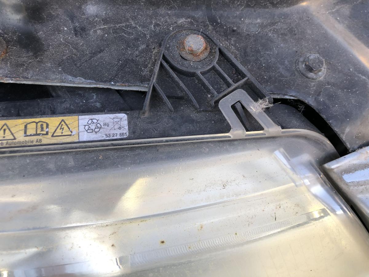 Saab 9-3 Typ YS3F Scheinwerfer rechts Xenon tr&uuml;b Frontscheinwerfer Licht vorne