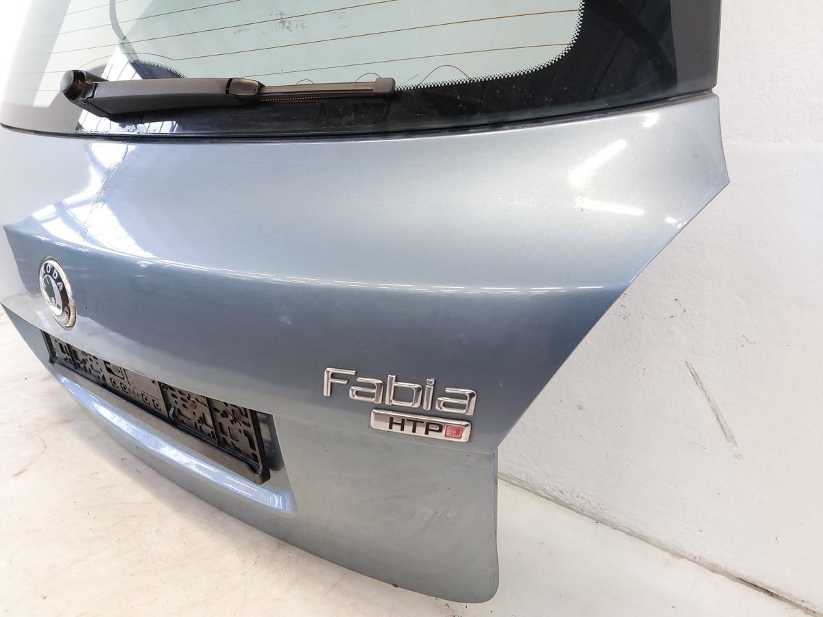 Skoda Fabia 5J Heckklappe mit Schiebe Kofferklappe 5 t&uuml;rer LF5X grau Heckdeckel