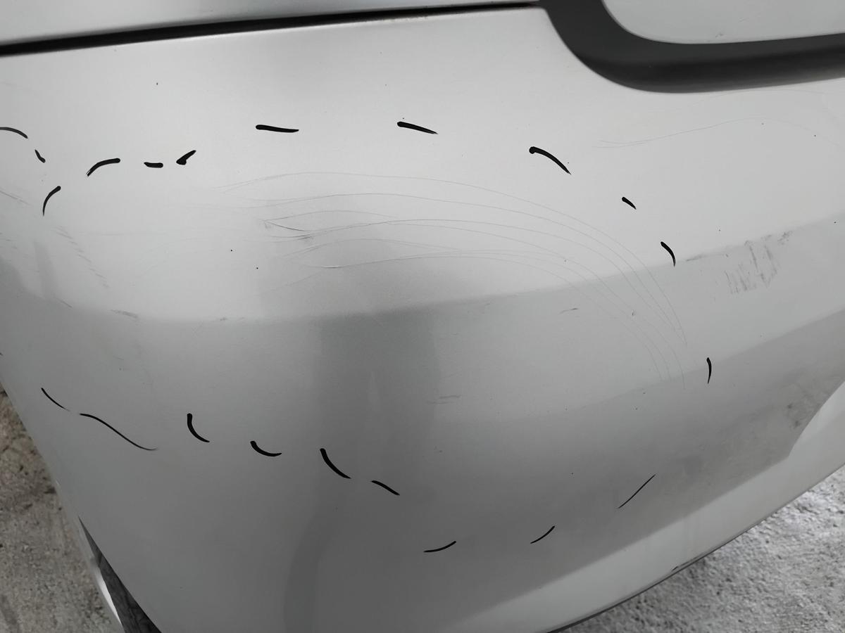 VW Fox 5Z original Sto&szlig;f&auml;nger Sto&szlig;stange hinten LA7W reflexsilbermetallic BJ2006