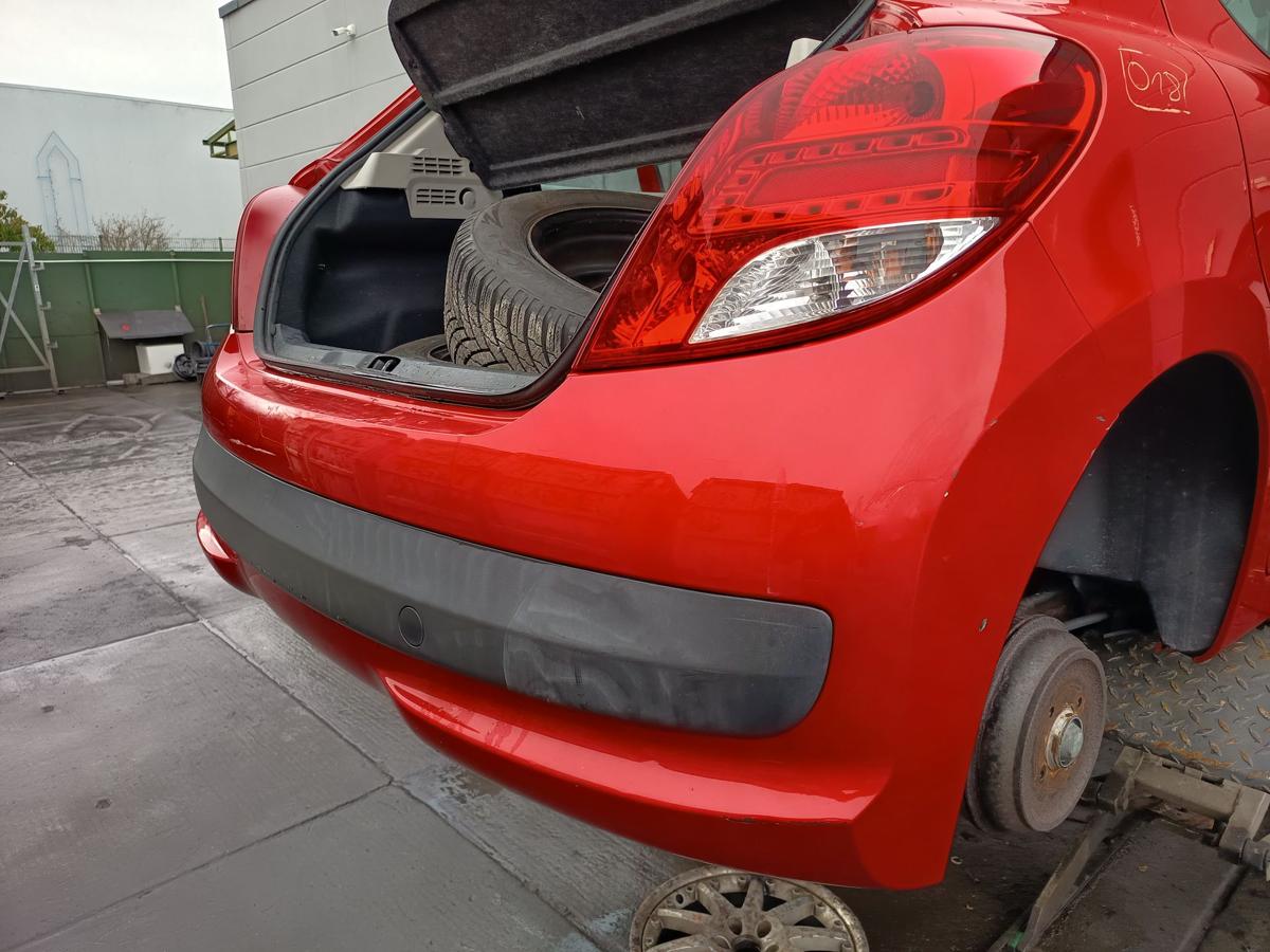 Peugeot 207 original Sto&szlig;stange F&auml;nger hinten Heck KKN Nevadarot Bj 2010