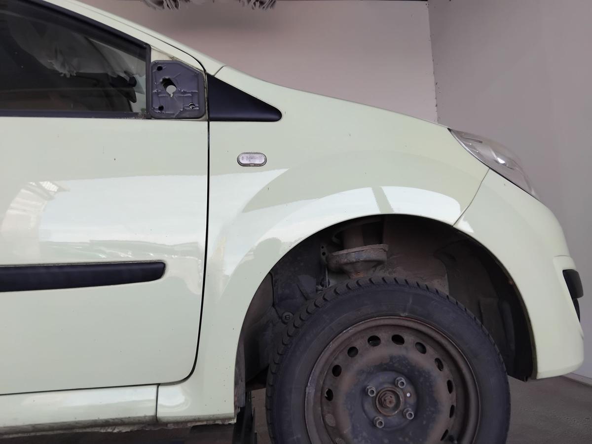 Renault Twingo 2 original Kotfl&uuml;gel vorn rechts DVF97 Pastellgelb BJ2008