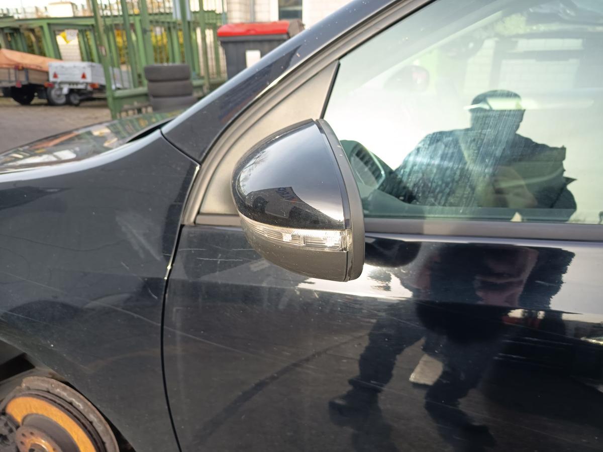 VW Golf VI 6 orig elektrisch verstellbar Spiegel links 5türer L041 Schwarz Bj09