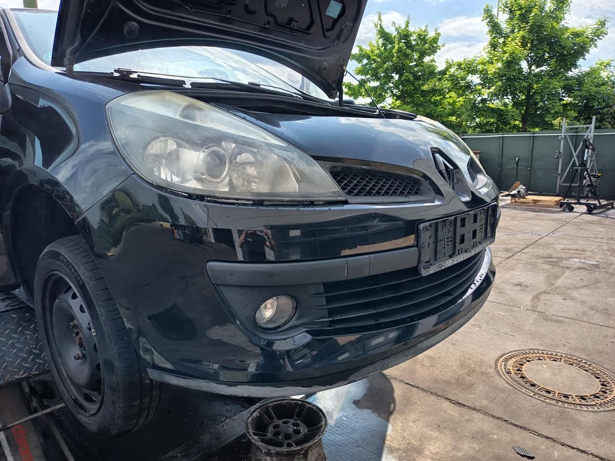 Renault Clio III original Stoßstange Fänger vorn/Front 676 Perlmuttschwarz Bj 06
