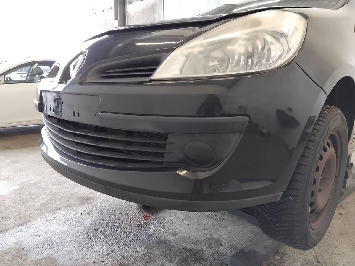 Renault Clio 3 original Sto&szlig;stange Sto&szlig;f&auml;nger vorn besch&auml;digt BJ2008 NV676 Noir Nacre