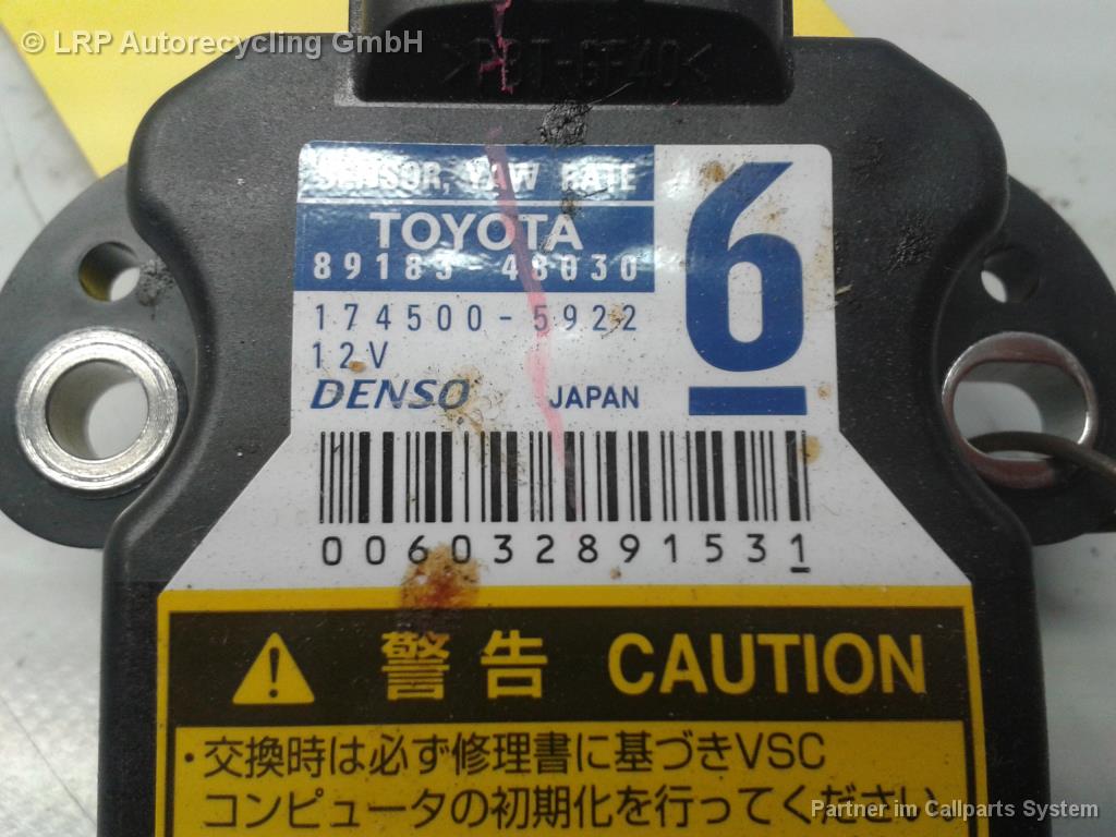 Toyota IQ BJ2011 Drehratensensor 89183-48030 Sensor Yaw Rate