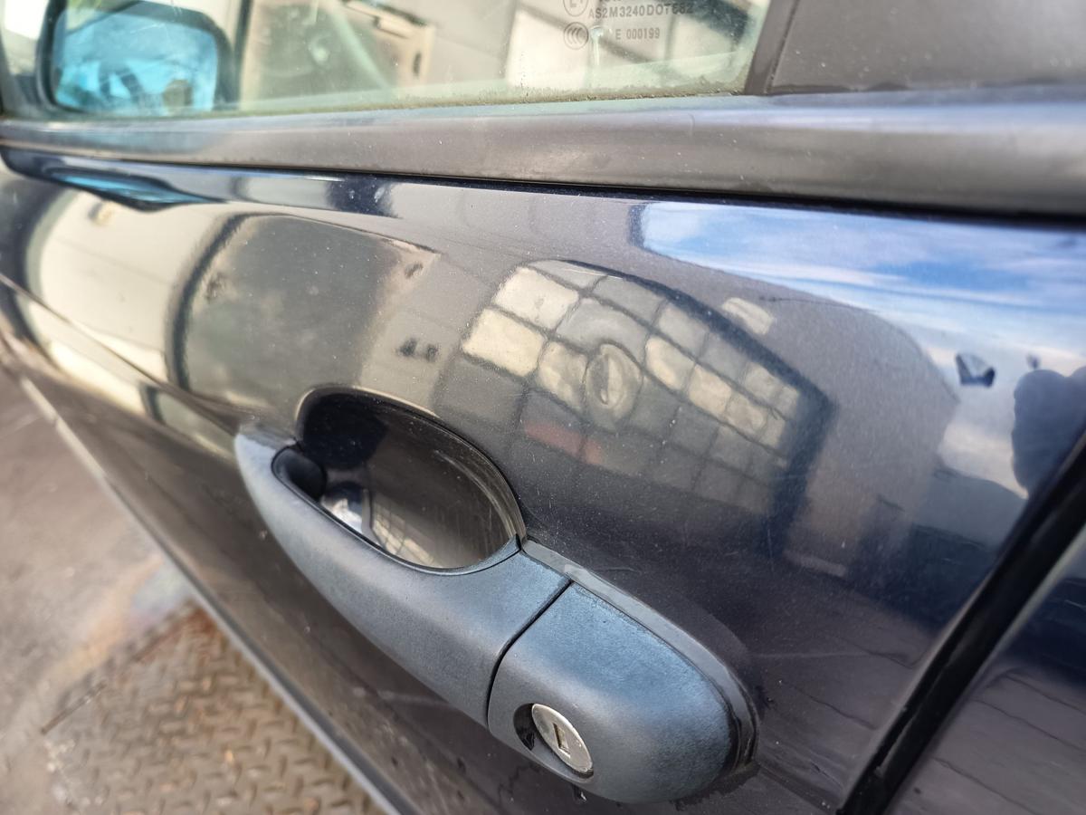 BMW E46 original T&uuml;r vorn links Fahrer 317/5 Orientblau Bj 2005