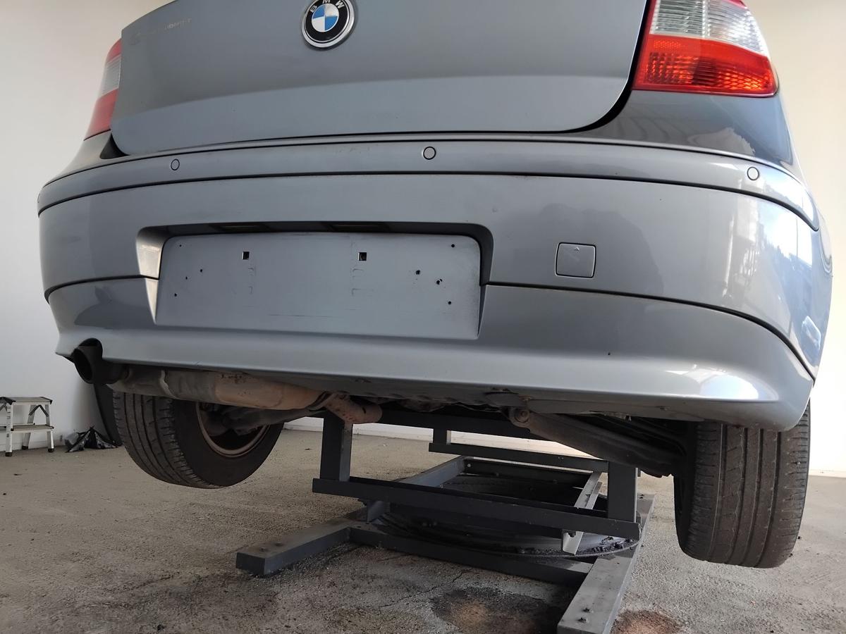 BMW 1er E87 original Stoßstange Stoßfänger hinten PDC A18 Quarzblau BJ2006