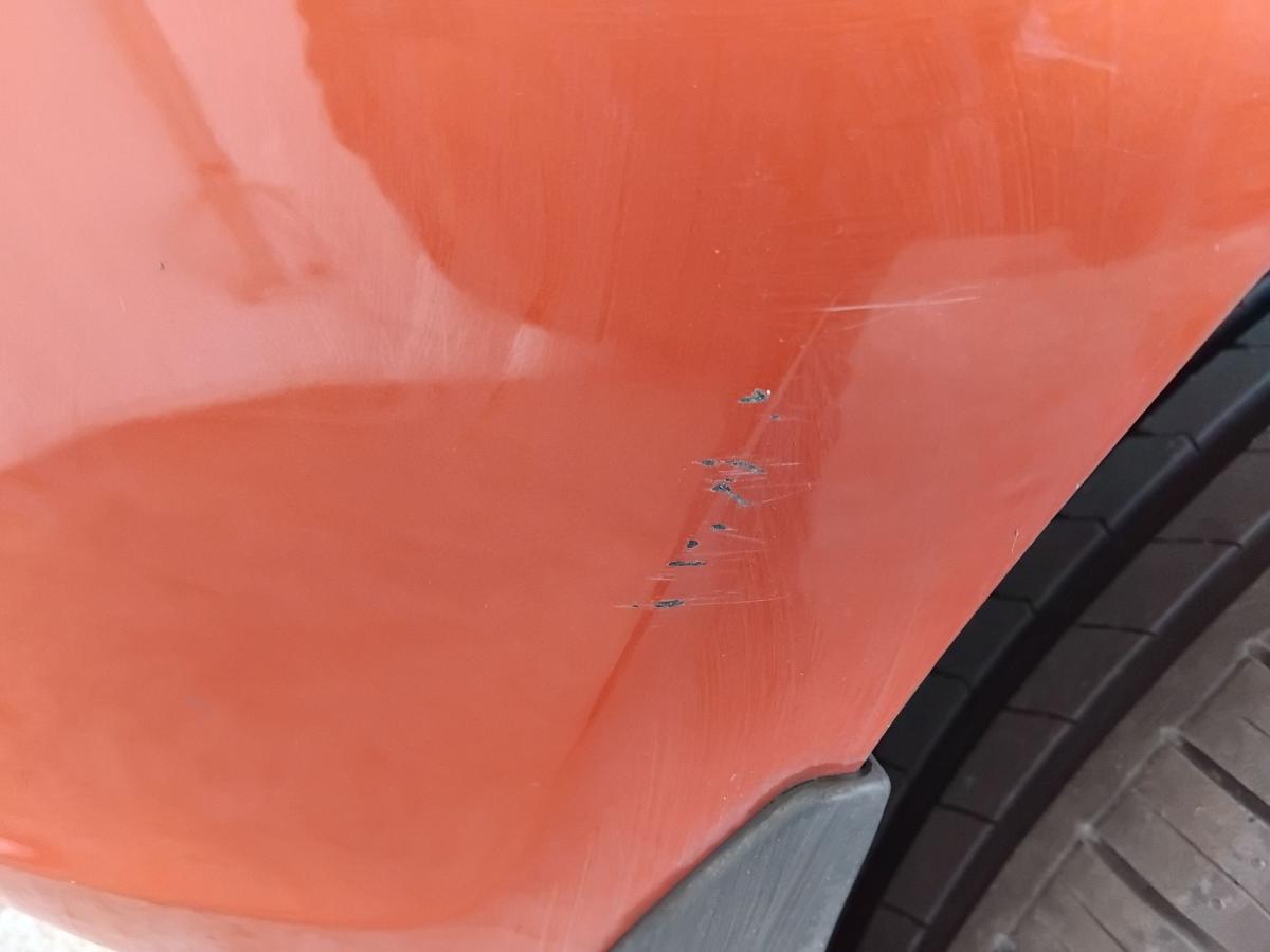 Hyundai Accent 3 MC orig Sto&szlig;f&auml;nger Sto&szlig;stange hinten 3t&uuml;rig BJ2007 N8 Tango Red