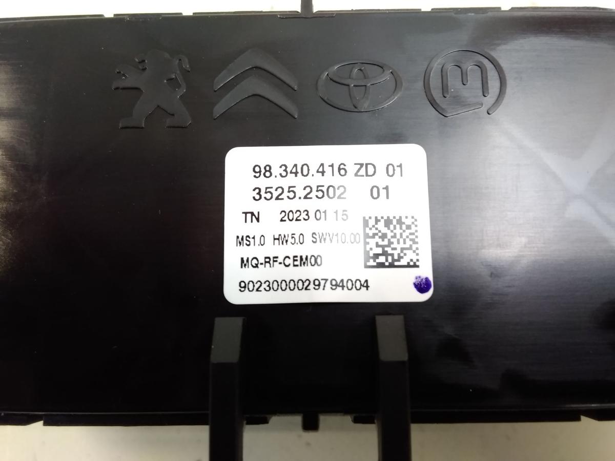 Opel Combo E original Klimabedienteil Heizungsregulierung Bj.2023 98340416ZD