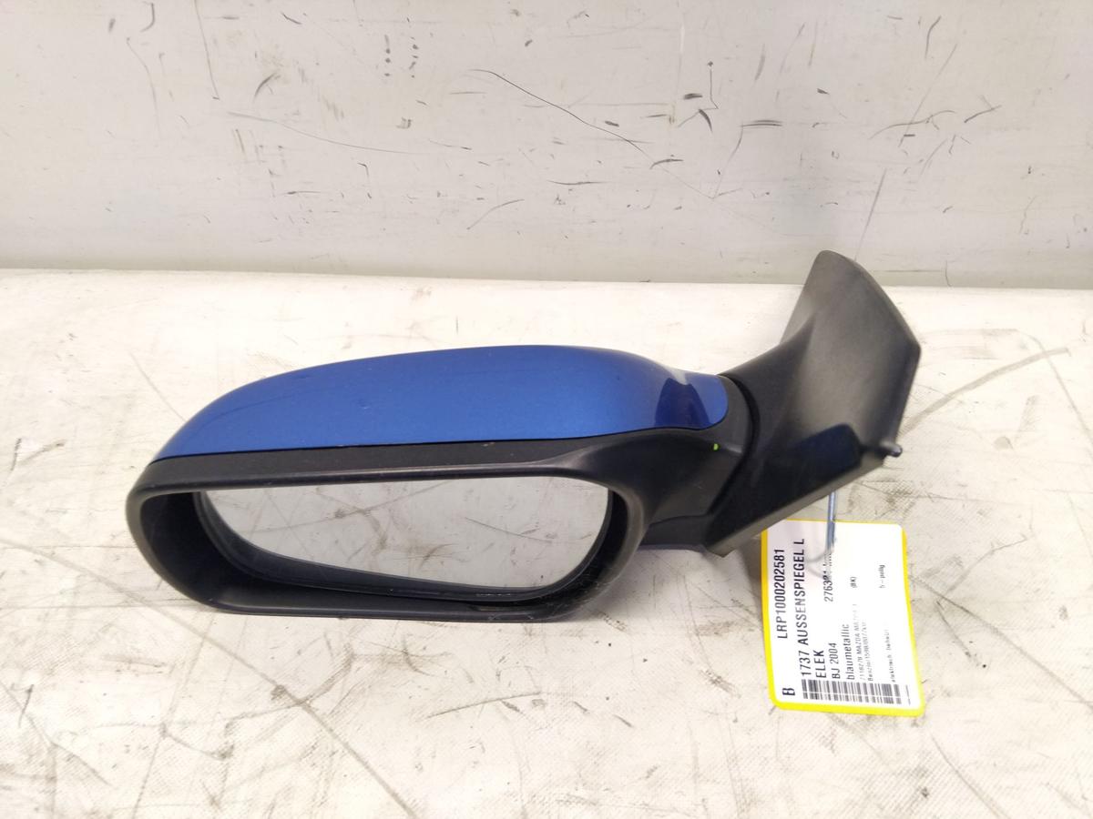 Mazda 3 BK original Au&szlig;enspiegel links blaumetallic elektrisch beheizt BJ2004