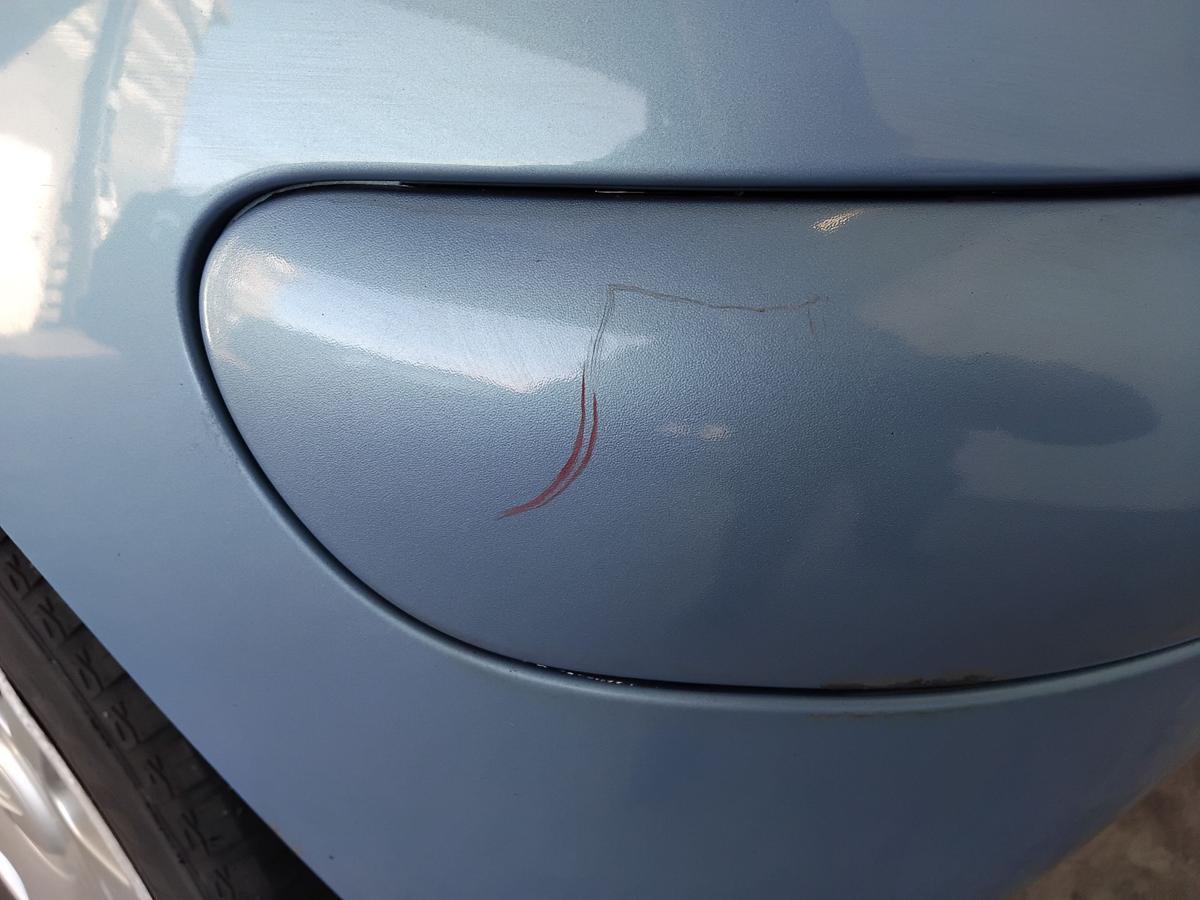 Citroen C3 original Sto&szlig;stange Stossf&auml;nger hinten KMY Lucia Blau Metallic BJ2005