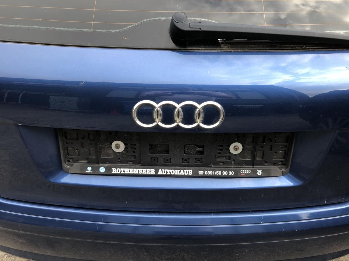 Audi A3 8P ab05 Heckklappe mit Heckscheibe nur f&uuml;r 3 t&uuml;rer LZ5C Mauritius Blau