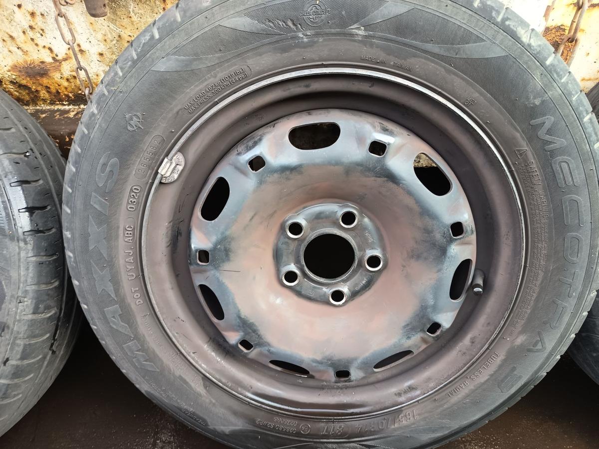 Skoda Fabia 6Y original Satz Stahlfelgen 5x14 ET35 OHNE Reifen Bj 2007