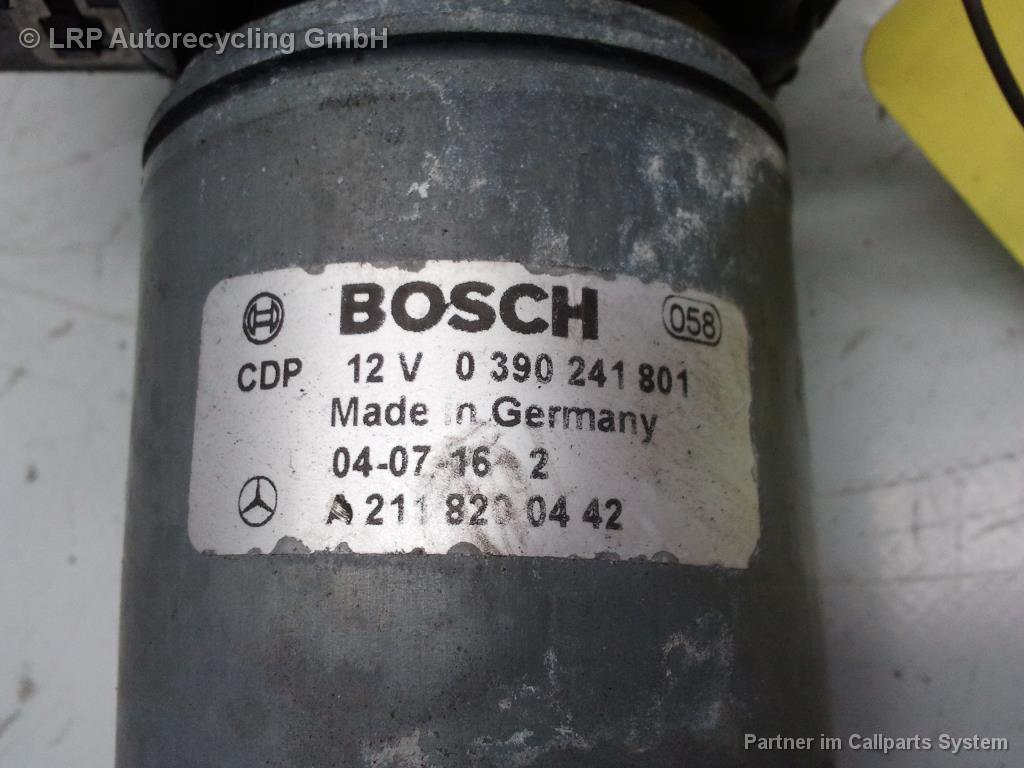 Mercedes Benz W211 BJ2003 Motor Wischermotor vorn 2118200442 Bosch 0390241801