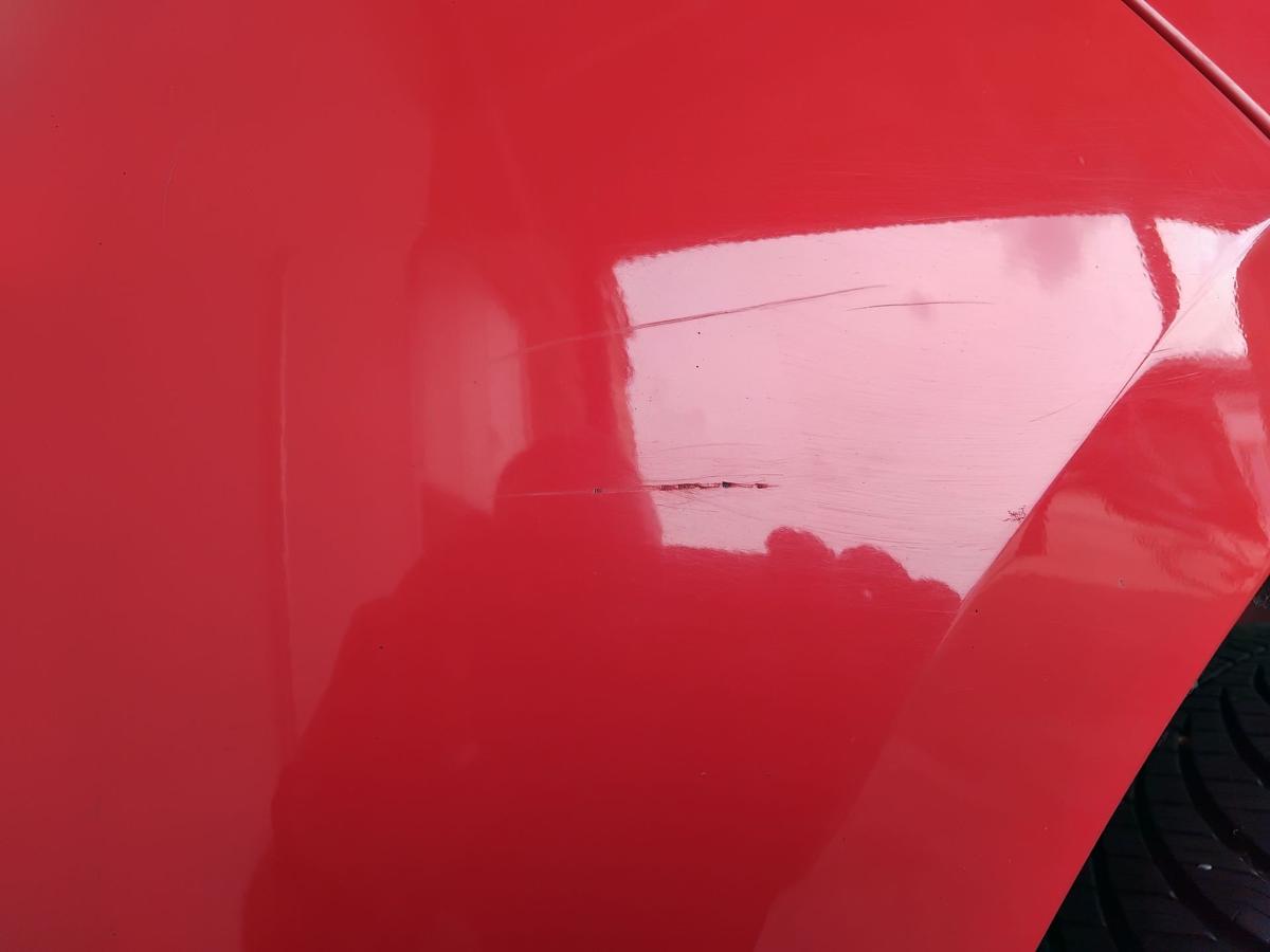 Hyundai i20 PB original Sto&szlig;stange Stossf&auml;nger hinten BH Electric Red BJ2009