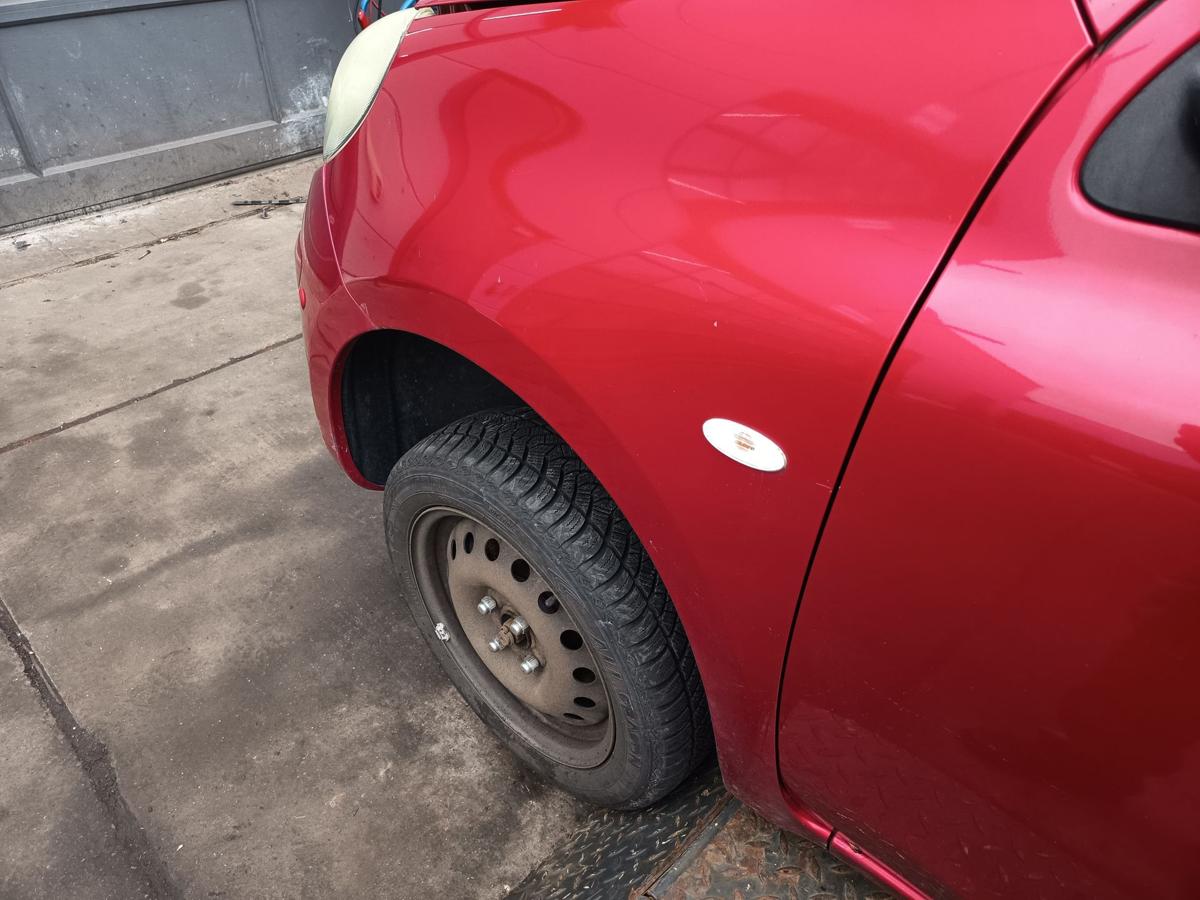 Nissan Micra K13 original Kotfl&uuml;gel links Seitenteil AY4 Kaminrot Bj 2013