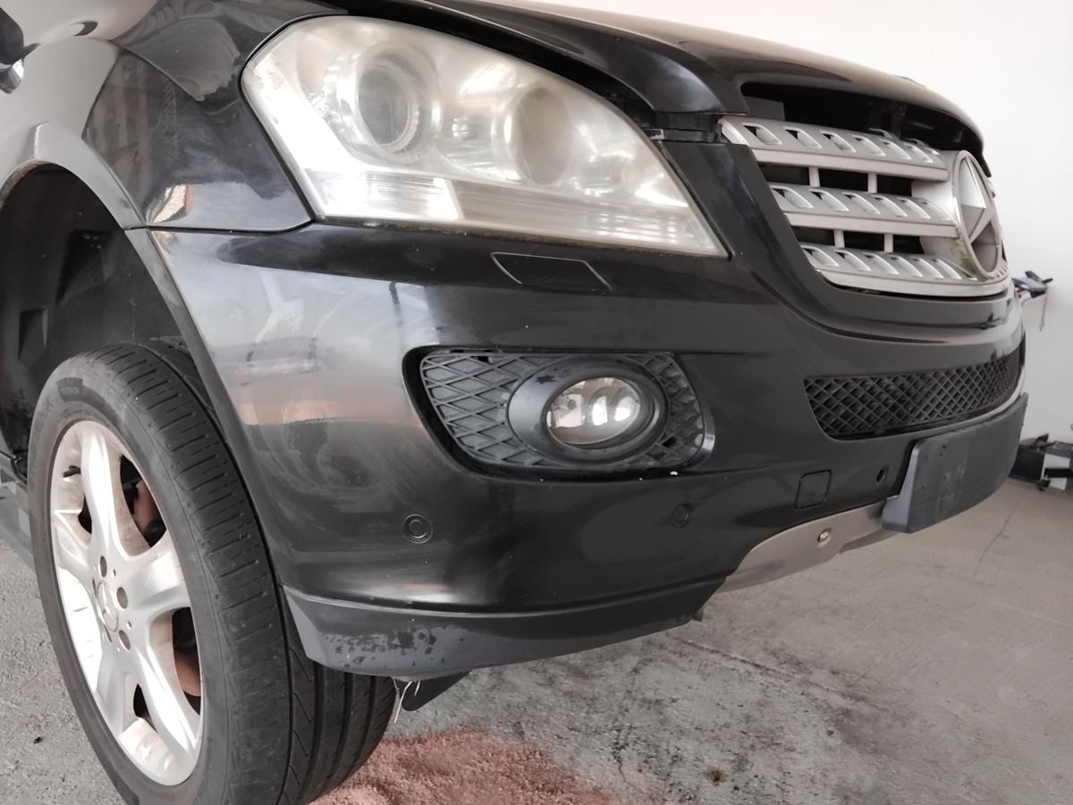 Mercedes ML164 original Stossfänger Stoßstange vorn SRA PDC BJ2006 197 obsidianschwarz