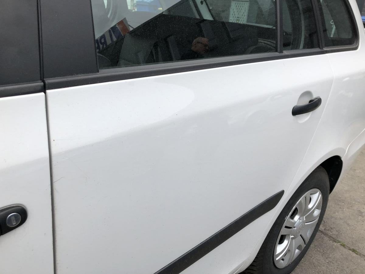 Skoda Fabia 2 5J Tür hinten links Fondtür im Rohbau Kombi LF9E weiss 06 bis 14