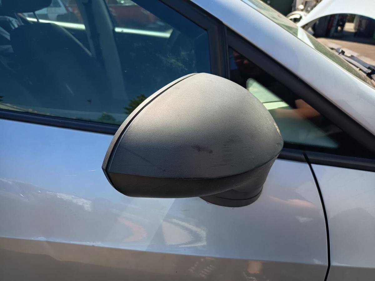 Seat Ibiza 6J original Au&szlig;enspiegel rechts manuell schwarz unlackiert Bj 2010