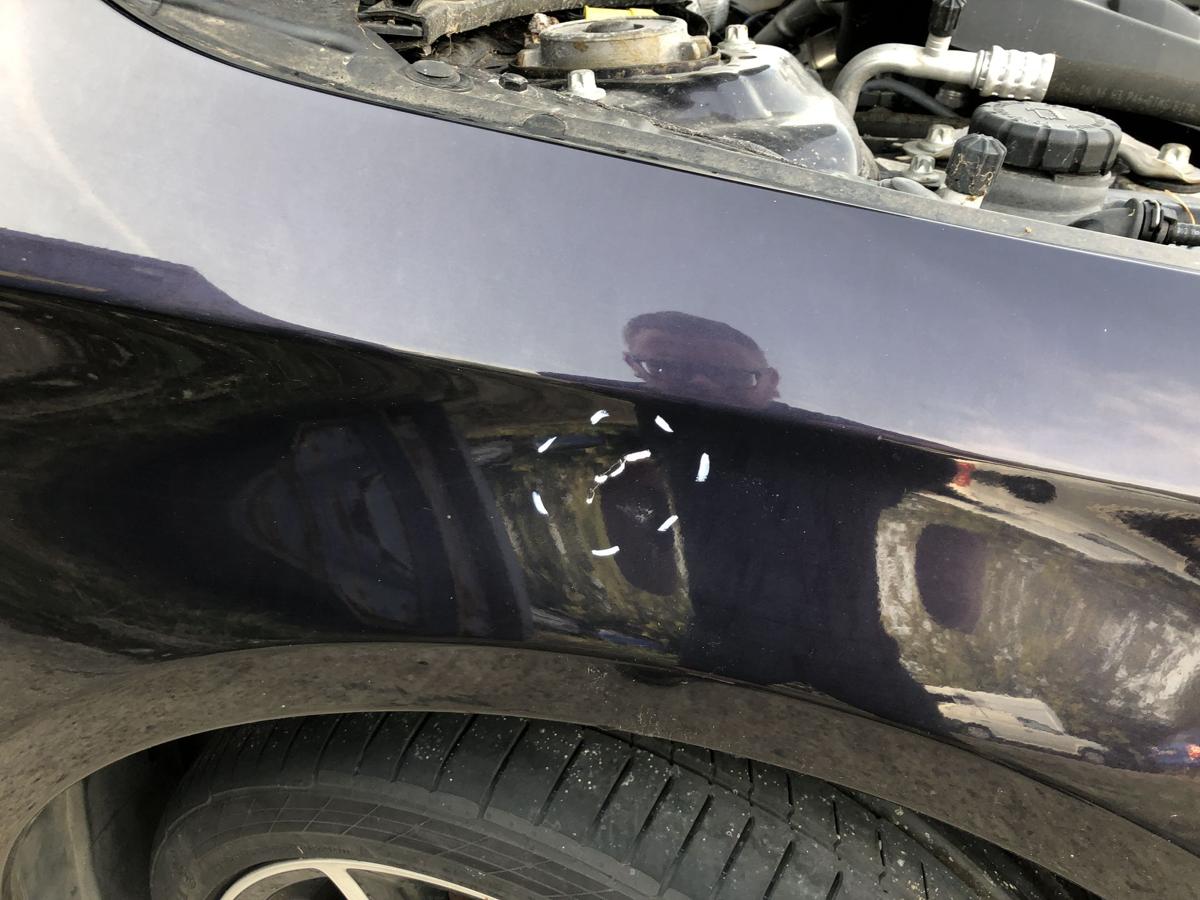 Mercedes CLA C117 bis 16 Kotfl&uuml;gel vorn rechts Beifahrer Seitenwand 592 lila