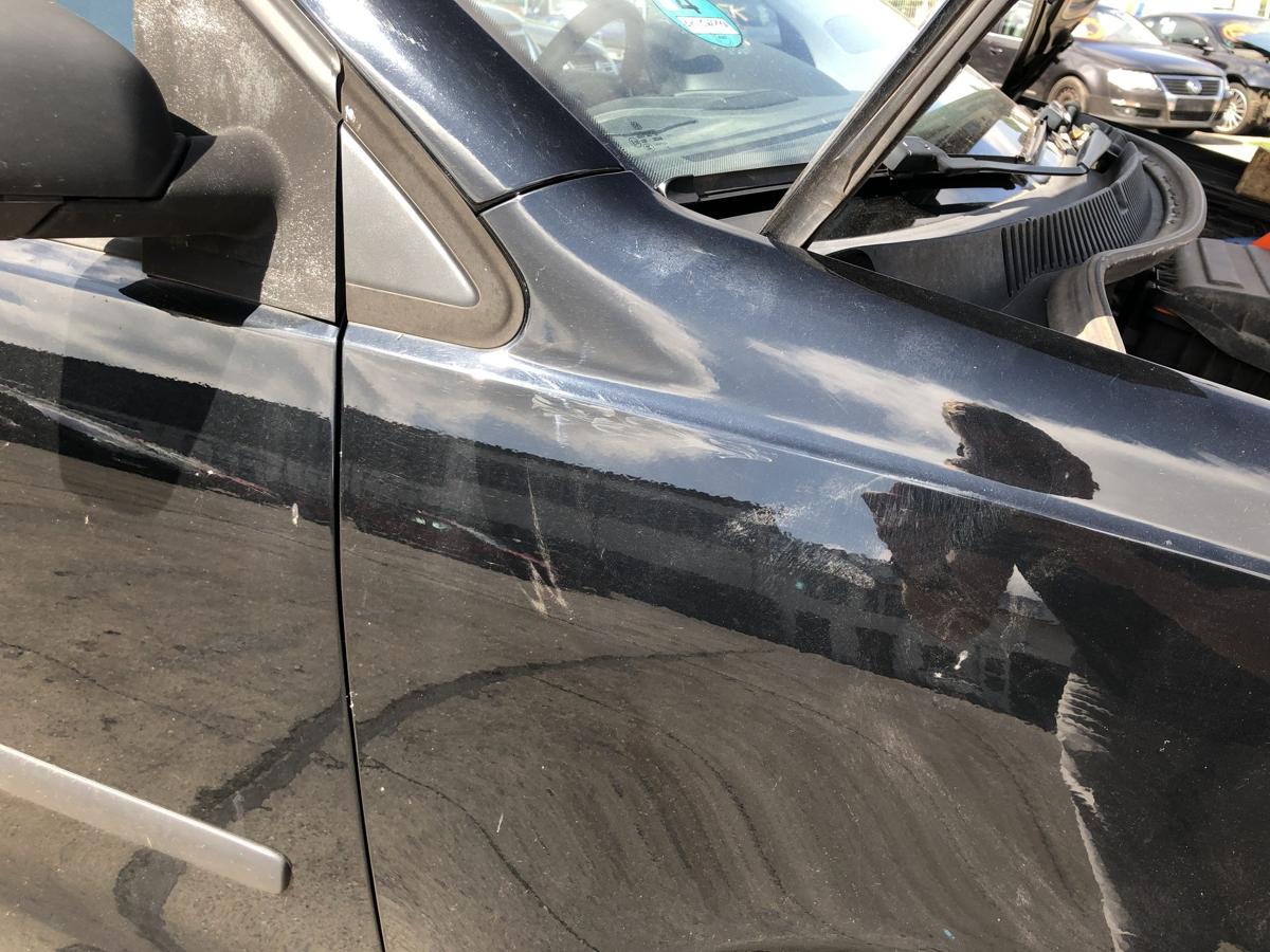 VW Polo 9N3 Kotfl&uuml;gel vorn rechts Beifahrer Seitenwand L041 Brillantschwarz