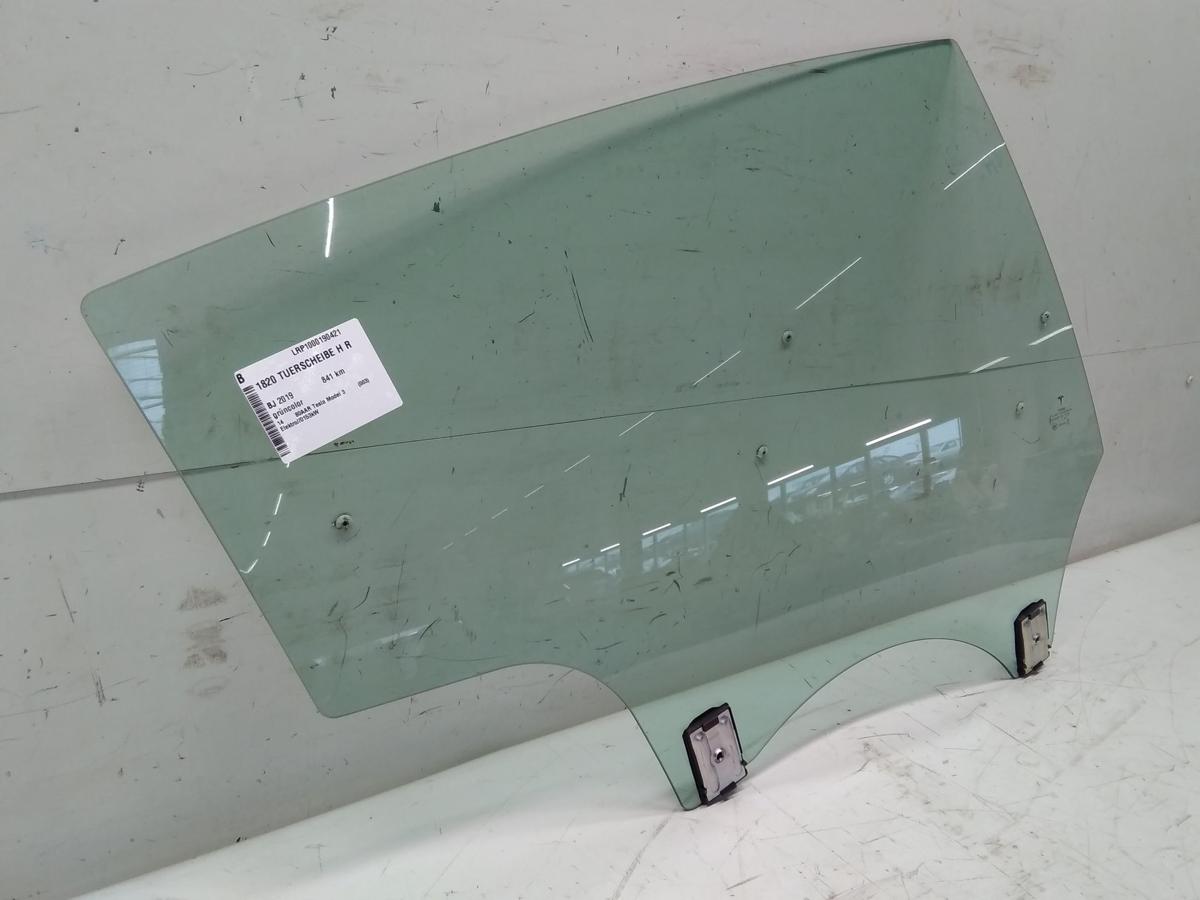 Tesla Model 3 original Türscheibe hinten rechts grüncolor BJ2019