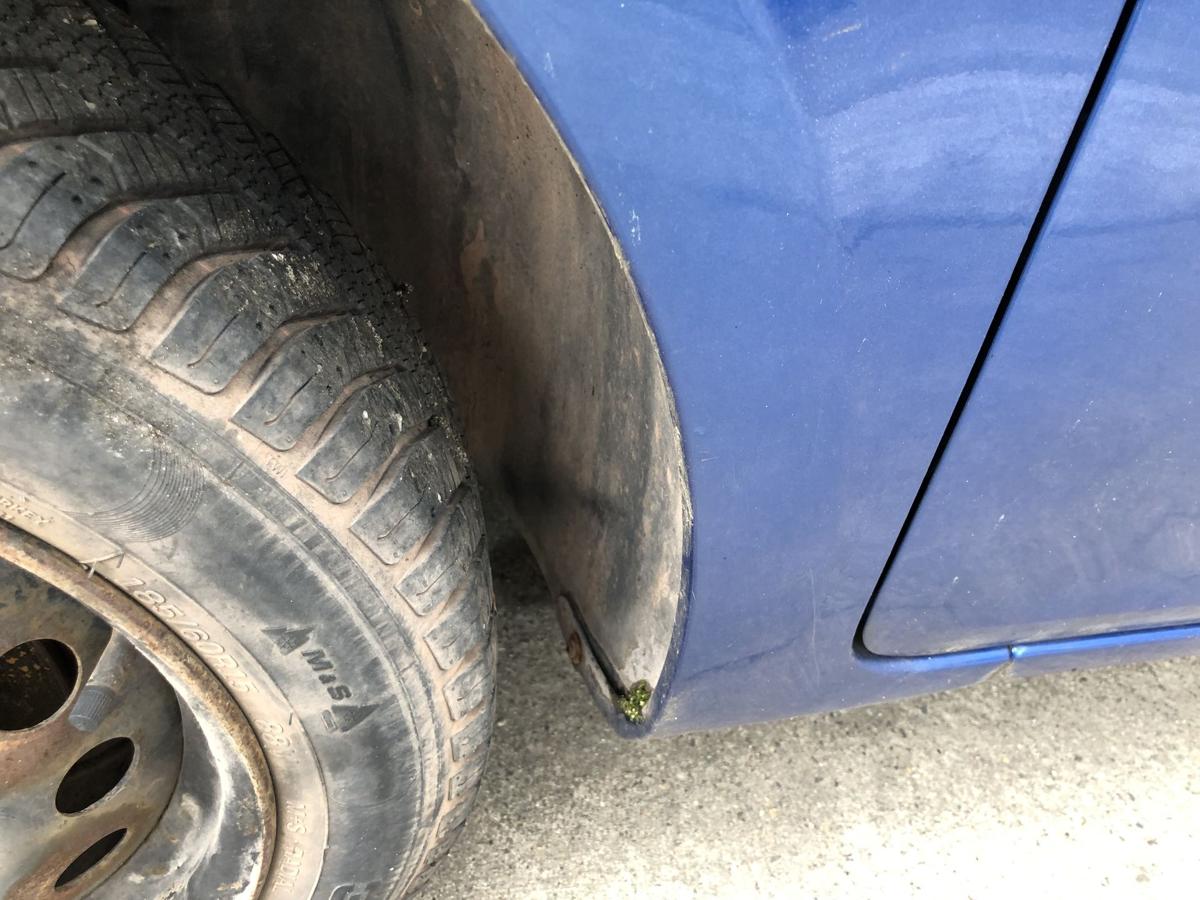 Renault Clio 3 Typ BR Kotfl&uuml;gel vorn links Fahrerseite TERNA Blue Index 185