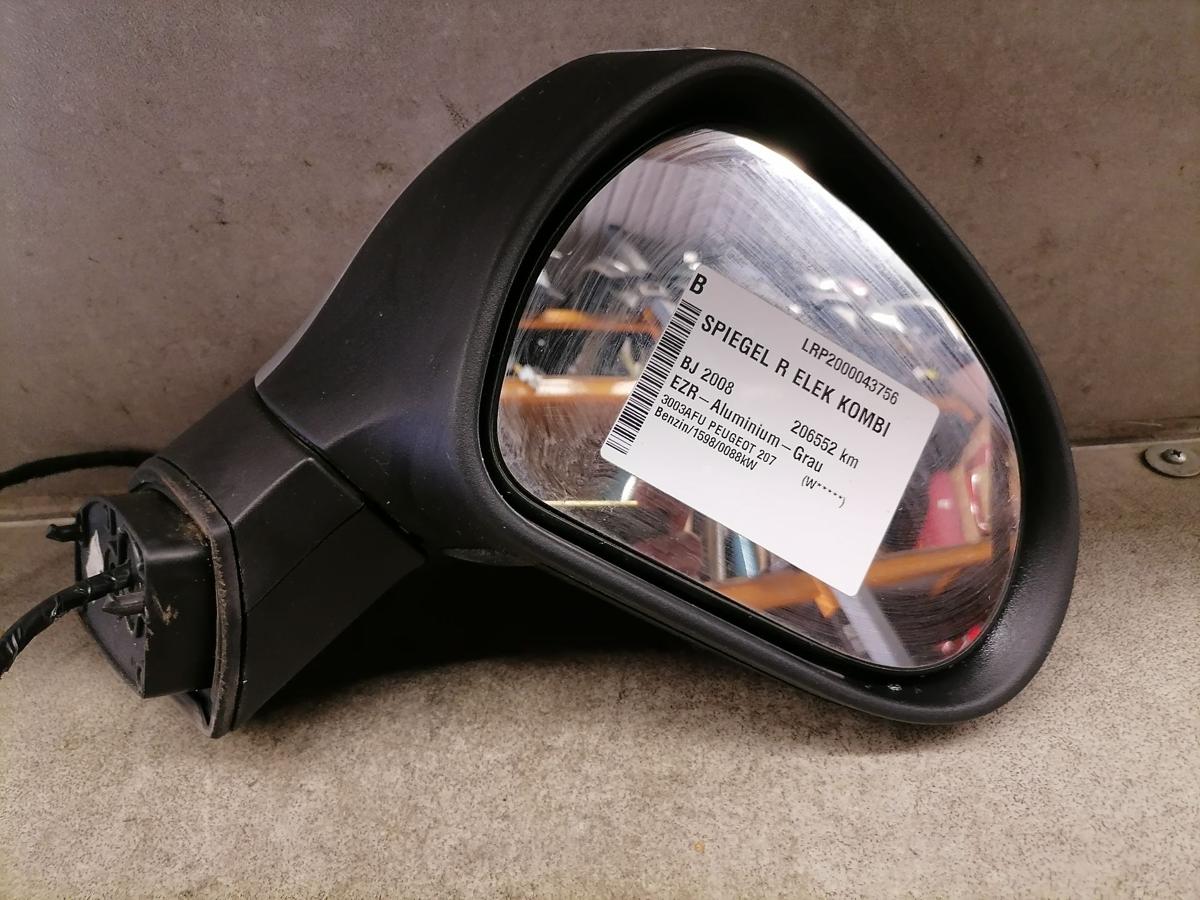 Peugeot 207 SW Seitenspiegel Außenspiegel Rückspiegel rechts elektrisch  EZR-Aluminiumgrau Escapade BJ08 - LRP Autorecycling