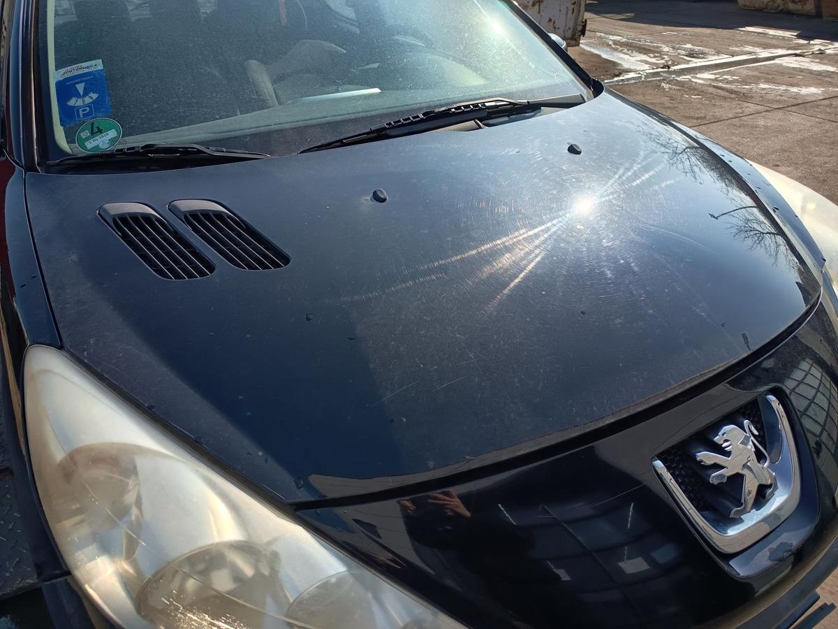 Peugeot 206+ original Motorhaube Deckel vorne KTV Perla Schwarz Baujahr 2009