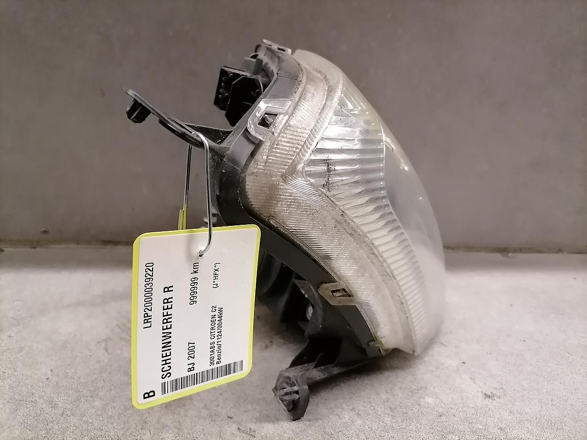 Citroen C2 Scheinwerfer vorn rechts Lampe 9680128180 BJ2007