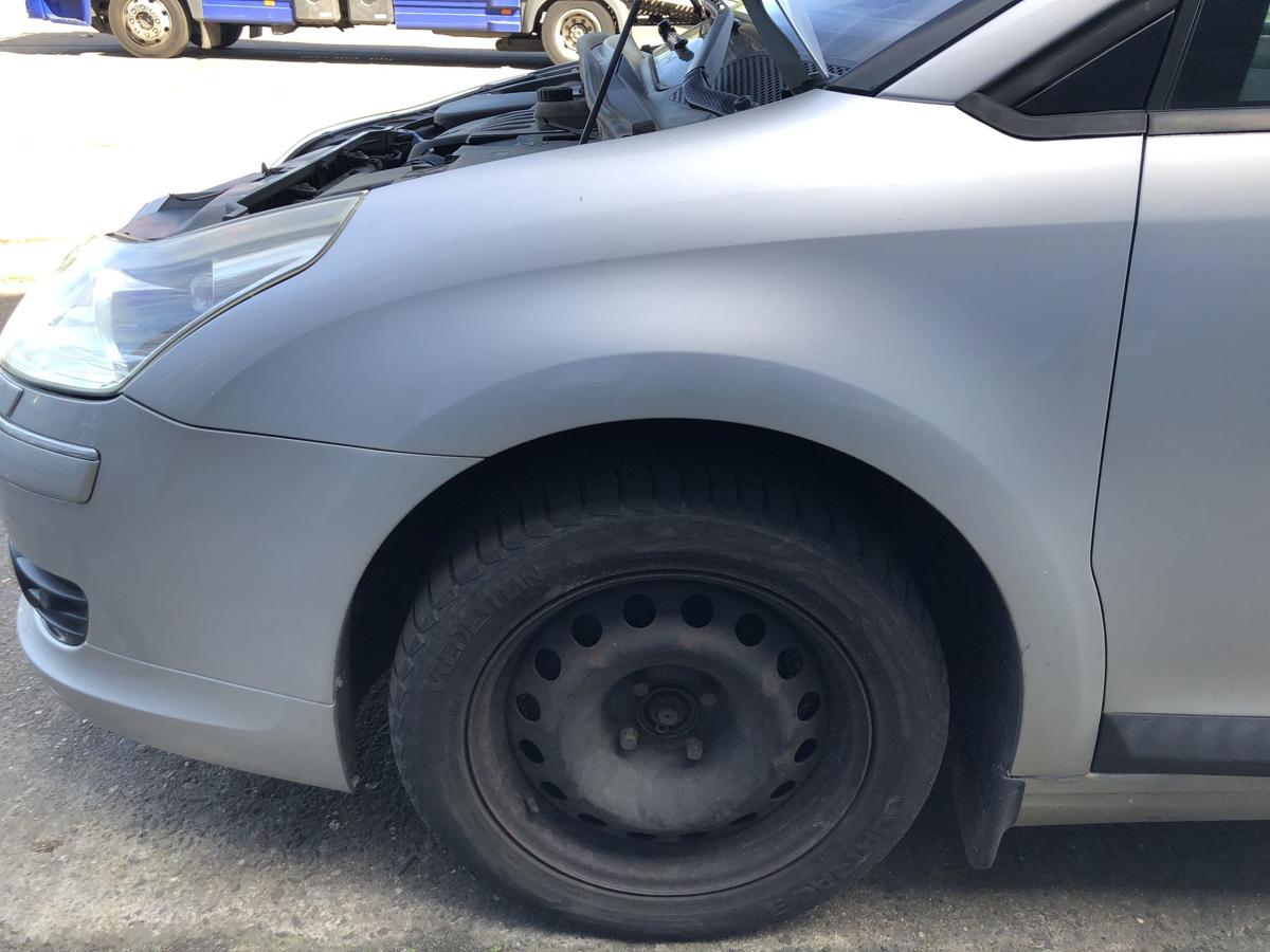 Citroen C4 Typ L Kotfl&uuml;gel vorn links Fahrerseite Plastik EZR Aluminium Grau