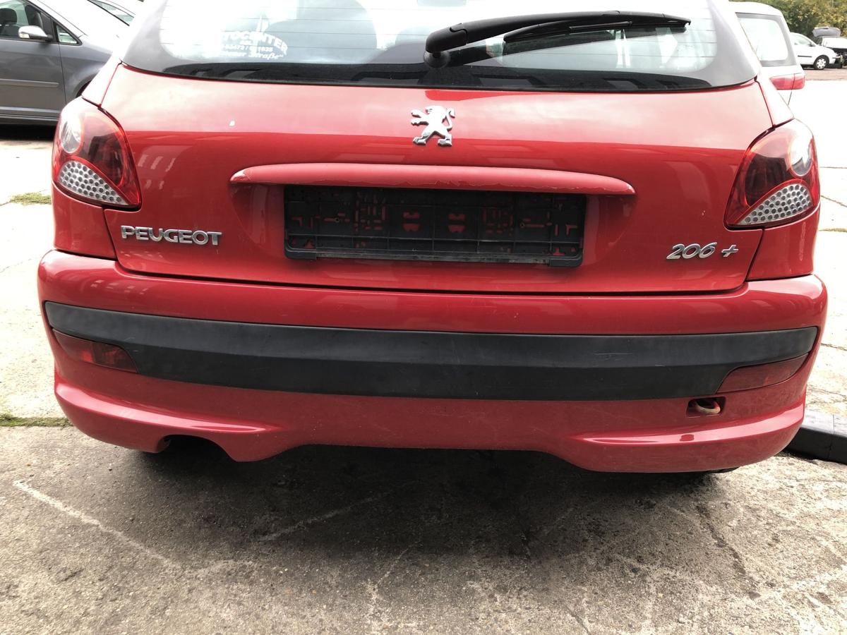 Peugeot 206+ Stoßfänger hinten Heckstoßstange KKN Rouge Aden Stoßstange 3trg