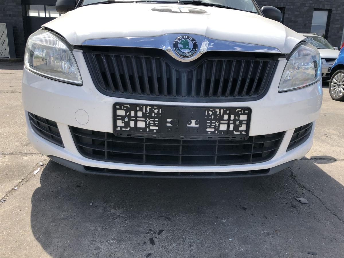 Skoda Fabia 2 5J ab2010 Stoßfänger vorn Frontschürze Facelift LF9E Candyweiss