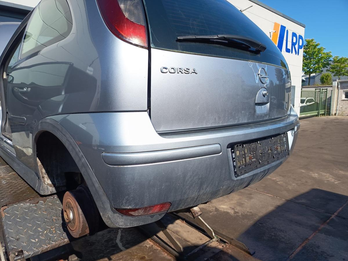 Opel Corsa C original Sto&szlig;stange F&auml;nger hinten Heck Z163 Lichtsilber Bj 2005