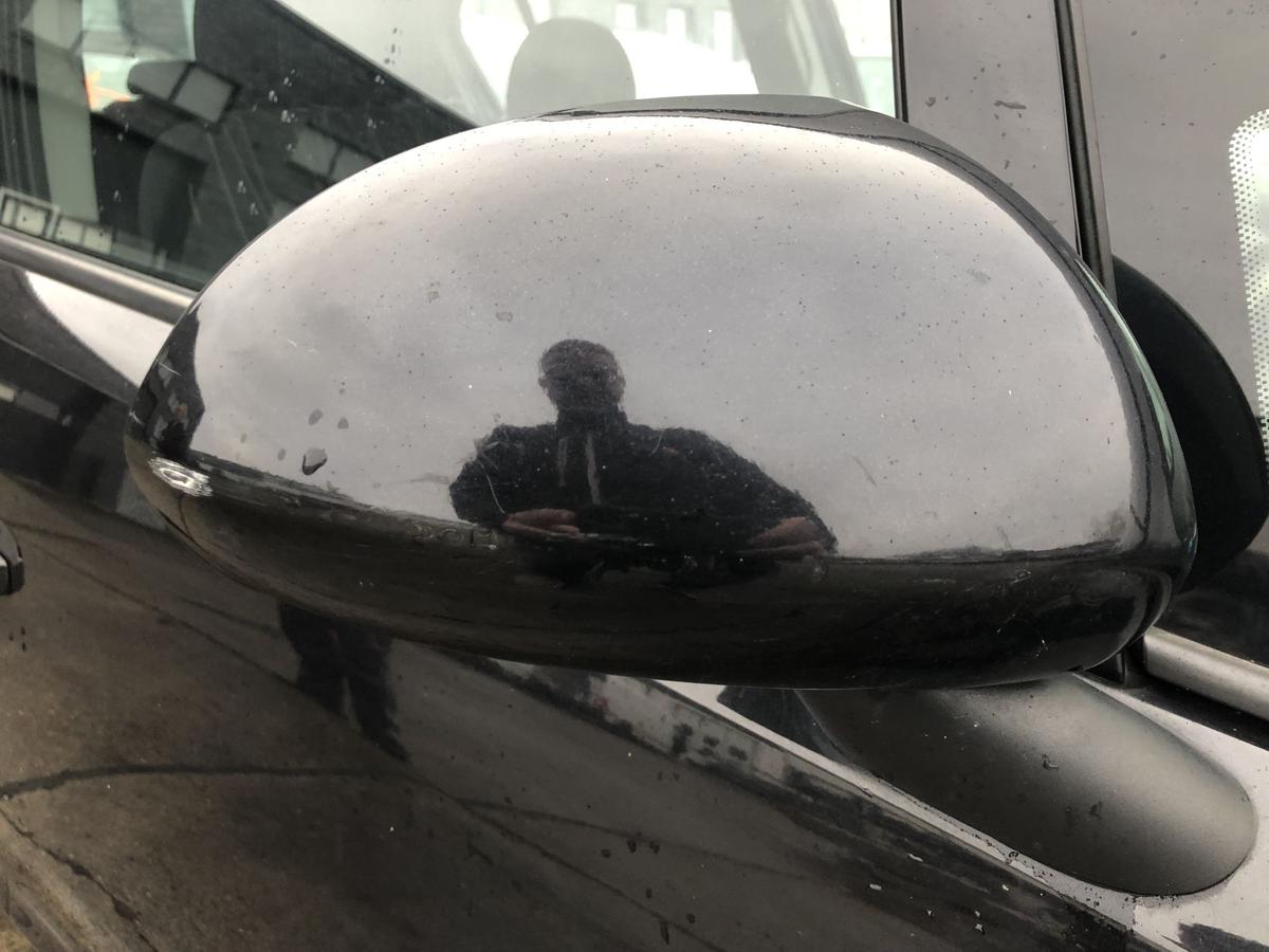 Opel Corsa D Au&szlig;enspiegel rechts R&uuml;ckspiegel elek Verstellung 2HU Saphirschwarz