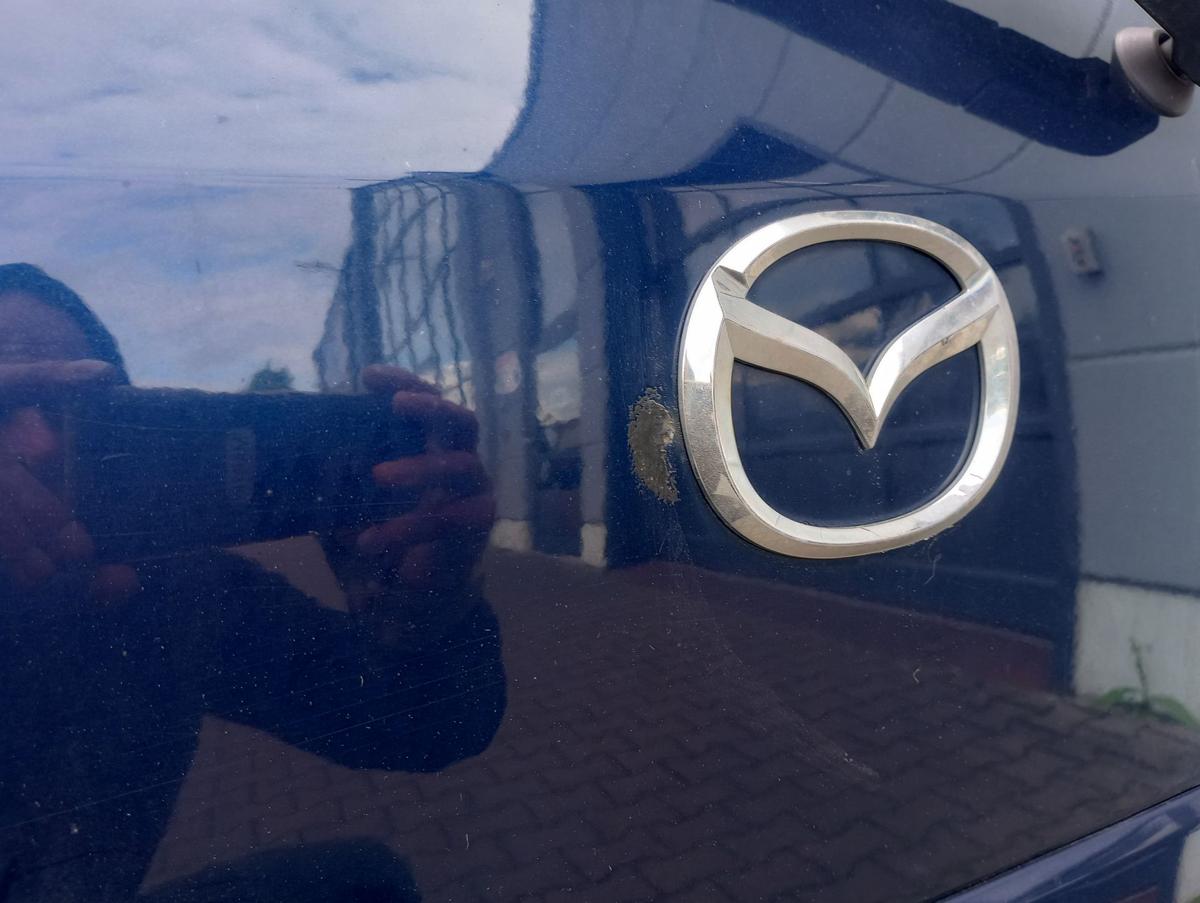 Mazda 2 DY orig Heckklappe mit Scheibe Kofferraum 27R Ozeanblau Bj 2004