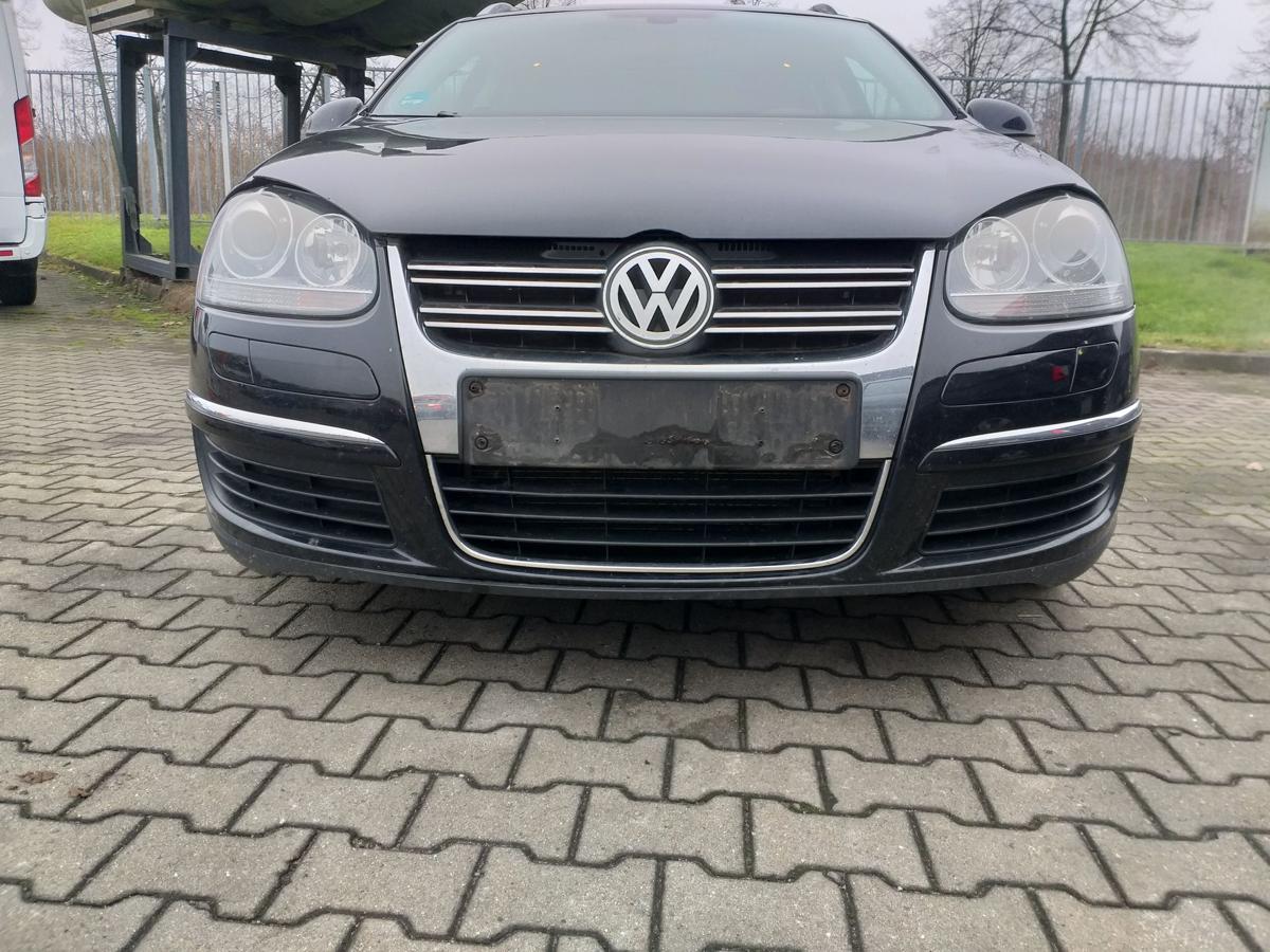 VW Golf 5 1K original Sto&szlig;stange Stossf&auml;nger vorn mit Grill L041 Brilliantschwarz Kombi Bj.2008