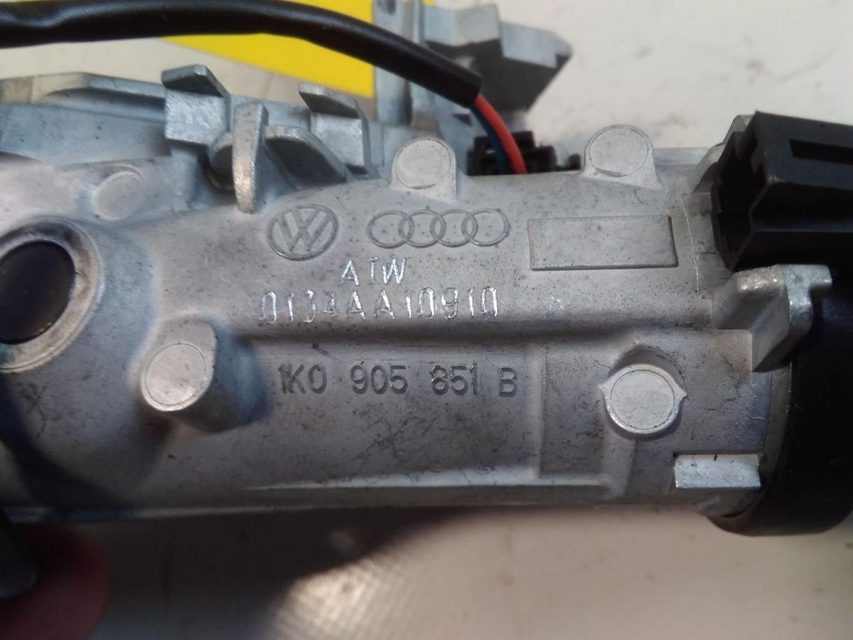 Audi A1 8X original Z&uuml;ndschlo&szlig; mit Lesespule und 1 Schl&uuml;ssel BJ2010 1K0905851B