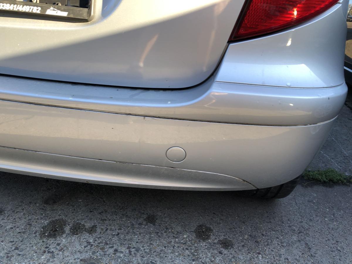 Mercedes A-Klasse W169 Sto&szlig;f&auml;nger hinten Hecksch&uuml;rze o. PDC Classic 761 silber