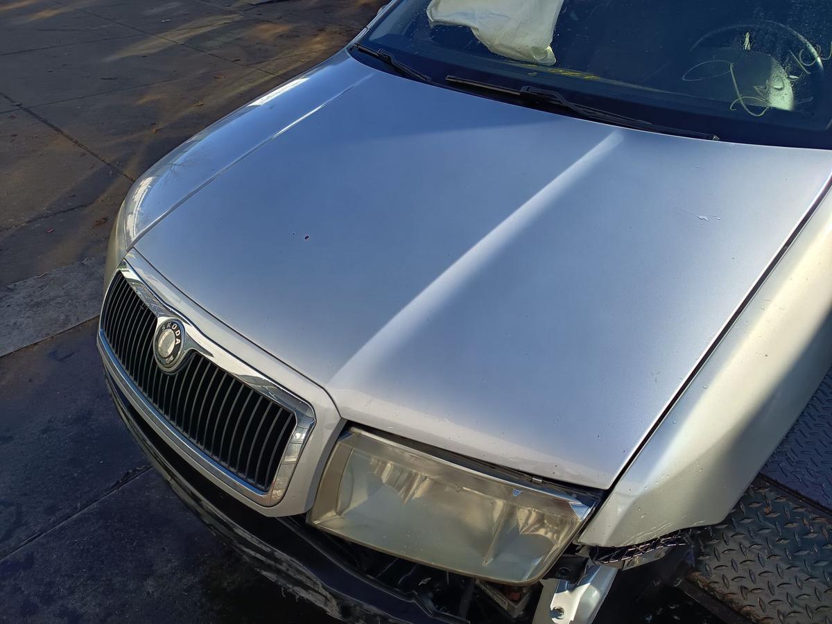 Skoda Fabia 6Y orig Motorhaube Klappe Deckel vorn Front F7T Diamantsilber Bj2002