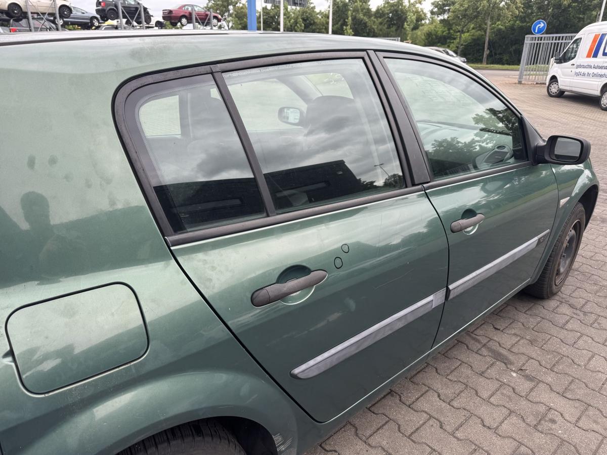 Renault Megane 2 original T&uuml;r hinten rechts D96 Vert Giverny Flie&szlig;heck Rohbau Bj.2004