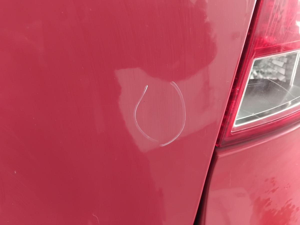 Renault Clio 3 Grandtour Heckklappe OV727 spanisch rot mit Heckscheibe BJ2009