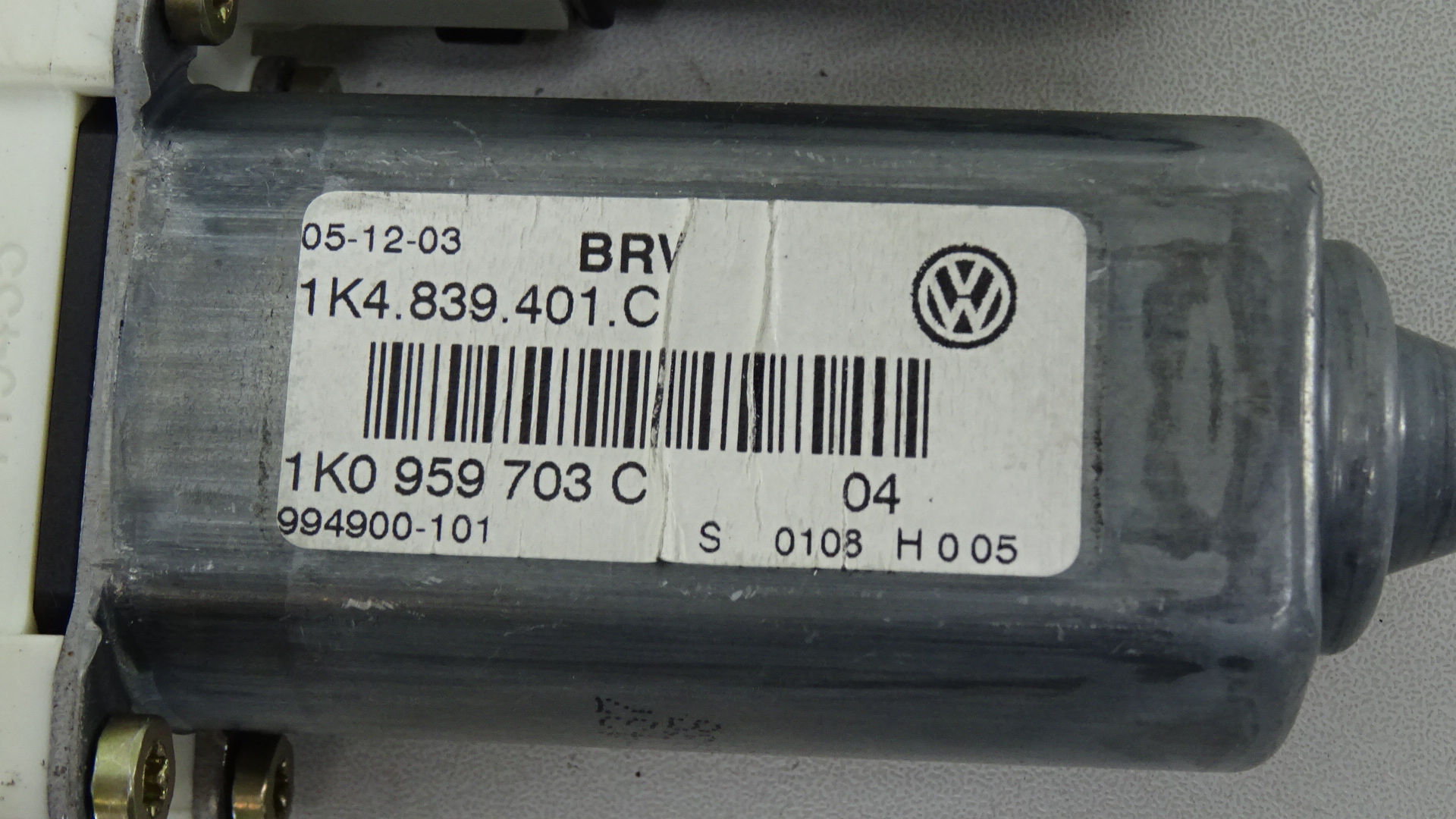 VW Golf V 1K Bj2003 Motor Fensterheber hinten links 1K4839401C 993424100 Fensterhebermotor