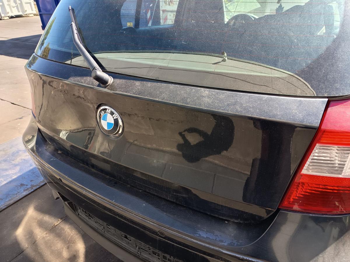 BMW 1er E87 original Heckklappe mit Scheibe 475 Black Sapphire Baujahr 2008