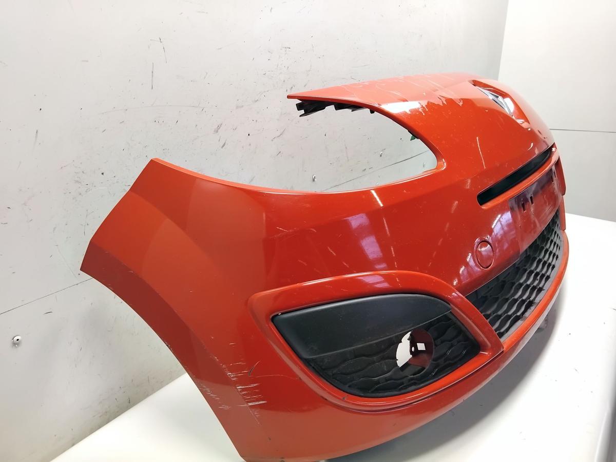 Renault Twingo 2 original Sto&szlig;f&auml;nger Sto&szlig;stange vorn rot OV727 Bj.2010