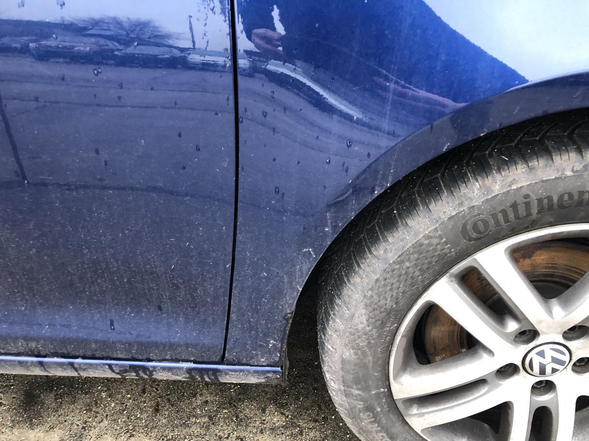 VW Golf 6 VI Variant Kotfl&uuml;gel rechts Radabdeckung Fender Seitenwand blau OE