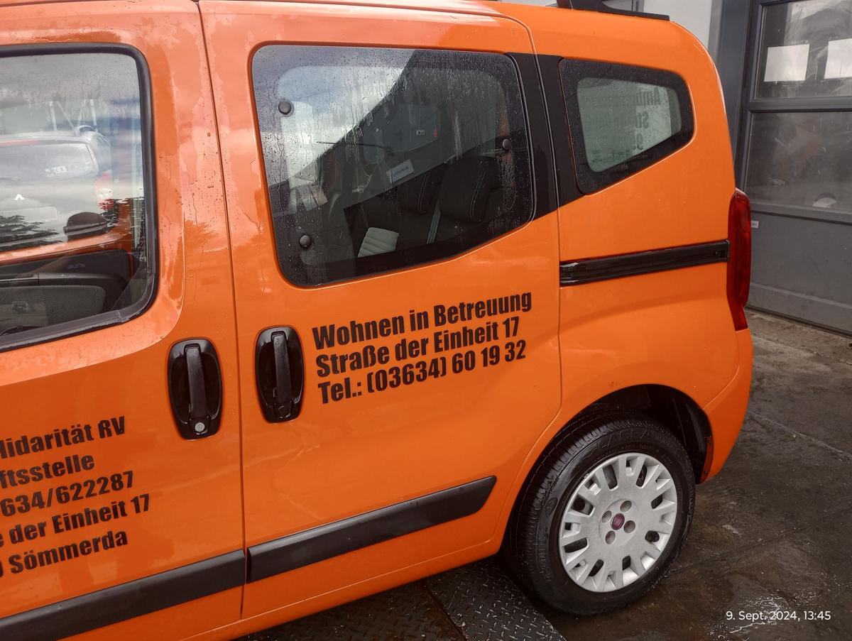 Fiat Qubo 225 Fiorino 3 orig Tür hinten links Schiebetür 551 orange ab 2008