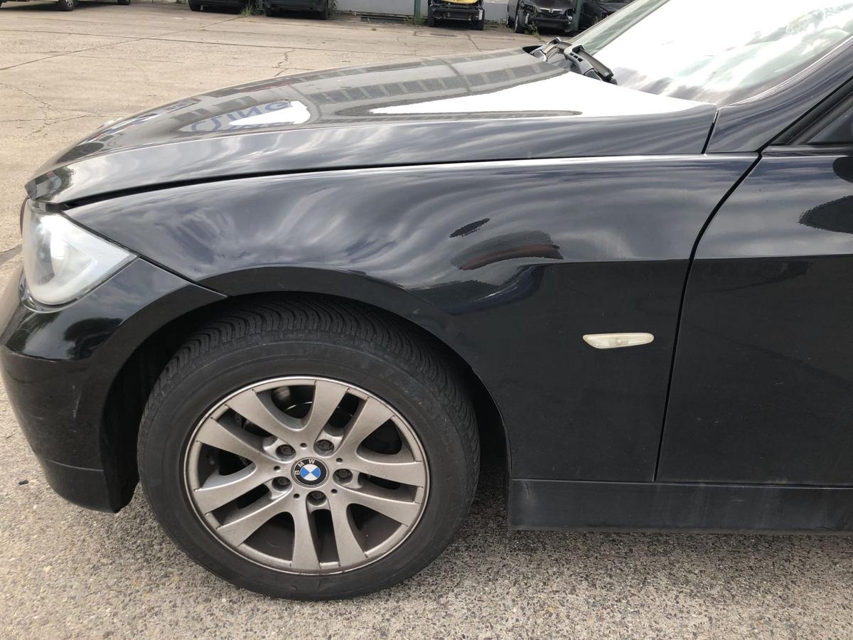 BMW 3er E90 E91 Kotflügel vorn links Fahrerseite schwarz II 668